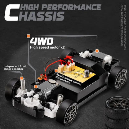 RC Drift Car – 1:24 Scale 4WD Remote Control Racing Car