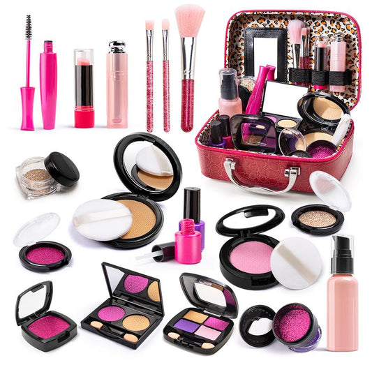 Simulated Makeup Kit for Girls, Play Makeup Set for Kids