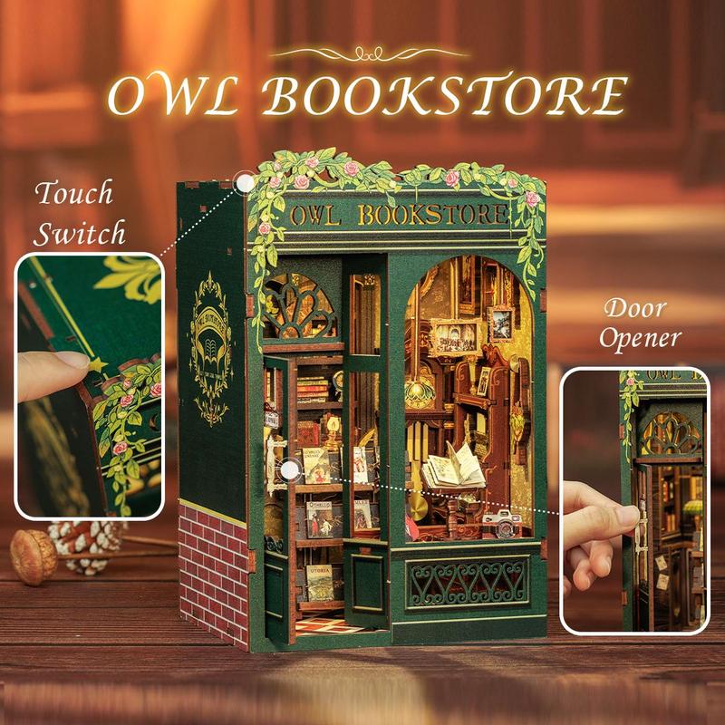 DIY bookcase with LED lights