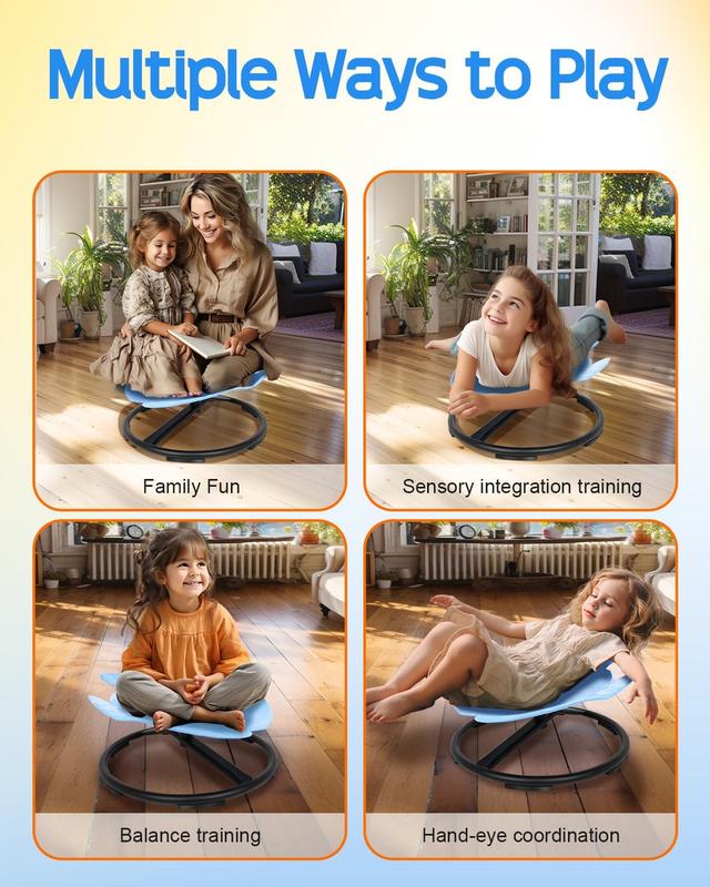 Children's Stress Relief Toy Sensory Rotating Rocking Chair