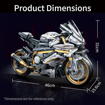 1:5 scale pink motorcycle assembly racing car