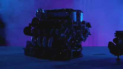 Motorised Italian V8 Engine 2718pcs
