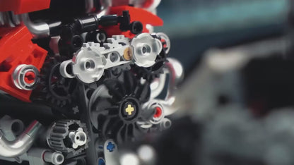 Motorised Italian V8 Engine 750pcs