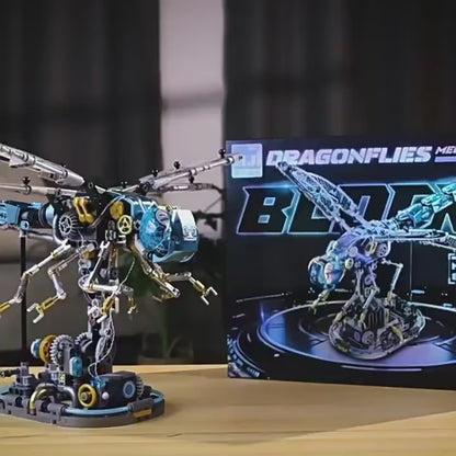 Mechanical Dragonfly Building Blocks STEM Kit 866PCS